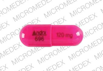 Taztia XT 120 mg Andrx 696 120mg Front