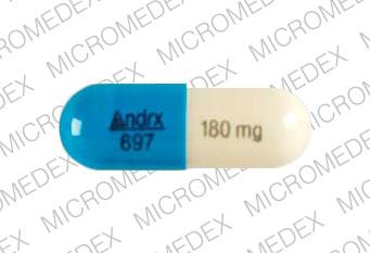 Taztia XT 180 mg Andrx 697 180mg Front