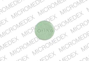 Pill Ortho Ortho Green Round is Ortho-novum 1   50