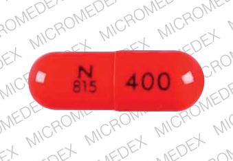 Pill N 815 400 Red Capsule-shape is Tolmetin Sodium