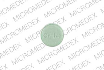 Pill Ortho Ortho Green Round is Ortho-novum 7   7   7