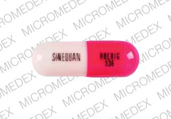 Pill Imprint Sinequan; Roerig; 536 (Sinequan 50 MG)
