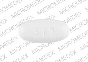 Pill 317 ETHEX White Oval is Natalcare RX