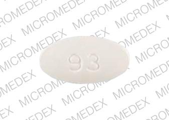 Pill 93 154 White Oval is Ticlopidine Hydrochloride