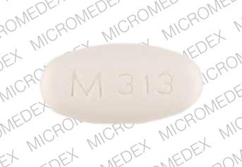 Pill Imprint M 313 (Tolmetin Sodium 600 mg)