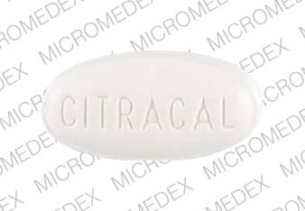Pill CITRACAL PN RX White Elliptical/Oval is Citracal prenatal RX