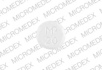 Ergoloid mesylates 1 mg MP 20 Front