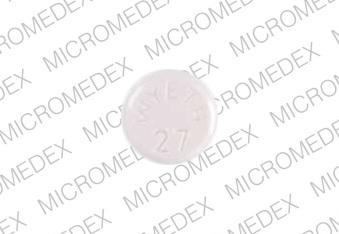 Pill Imprint WYETH 27 (Phenergan 25 mg)