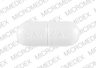 Pill 5325 DAN DAN White Oval is Colchicine and Probenecid