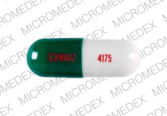 Pill 4175 SCHWARZ Green Capsule-shape is Kutrase