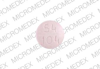Pill 54 104 Pink Round is Fluconazole
