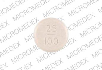 La pilule 25/100 SP 342 est Parcopa 25 mg / 100 mg