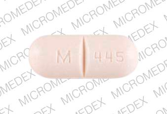 Hydrochlorothiazide and metoprolol tartrate 50 mg / 100 mg M 445 Front