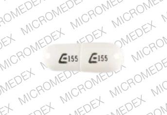 Pill E155 E155 White Capsule/Oblong is Anagrelide Hydrochloride