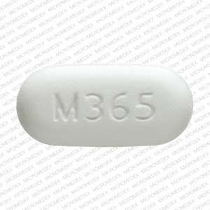 Acetaminophen and hydrocodone bitartrate 325 mg / 5 mg M365 Front