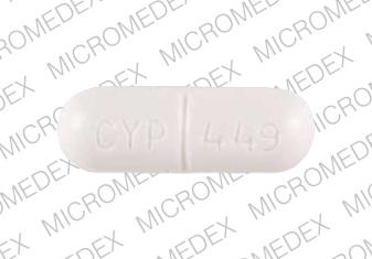 Pill CYP 449 White Capsule/Oblong is Bellahist-D LA