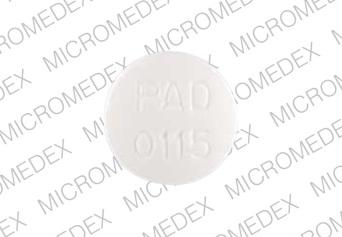 La pilule PAD 0115 est du chlorhydrate de flavoxate 100 mg