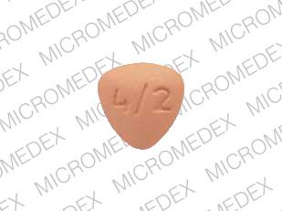 Pill gsk 4/2 Orange Three-sided is Avandaryl