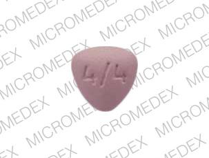 Pill gsk 4/4 Pink Three-sided is Avandaryl