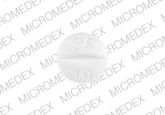 Pill 8510 M White Round is Flecainide Acetate