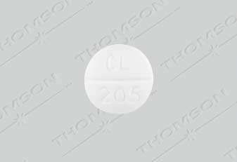 Pill CL 205 White Round is Sodium Bicarbonate