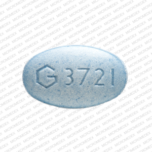 Alprazolam 1 mg G 3721 Front