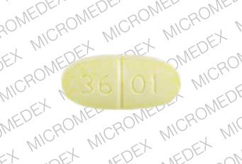 Acetaminophen and hydrocodone bitartrate 325 mg / 10 mg V 36 01 Front
