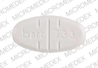Trazodone hydrochloride 300 mg barr 733 100 100 100 Front