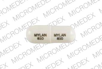 Pill MYLAN 810 MYLAN 810 White Capsule/Oblong is Hydrochlorothiazide