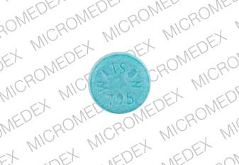 Pill WATSON 795 Blue Round is Dicyclomine Hydrochloride