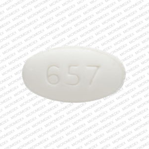 Pill WAT SON 657 Beige Elliptical/Oval is Buspirone Hydrochloride