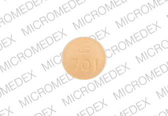 Bisoprolol fumarate and hydrochlorothiazide 2.5 mg / 6.25 mg E 701 Front