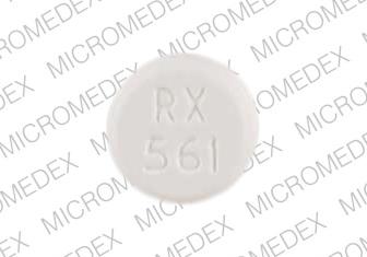 Acetaminophen and codeine phosphate 300 mg / 60 mg 4 RX 561 Front