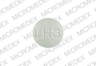 Hydrochlorothiazide and lisinopril 25 mg / 20 mg M LH3 Front