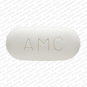 Amoxicillin and clavulanate potassium 875 mg / 125 mg 875 125 AMC Back