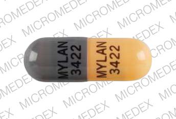 Nitrofurantoin (monohydrate macrocrystals) 100 mg MYLAN 3422 MYLAN 3422 Front