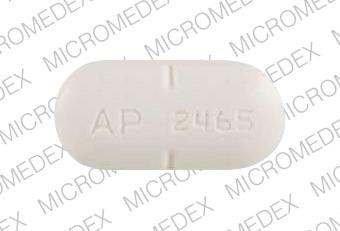Pill AP 2465 White Oval is Nadolol