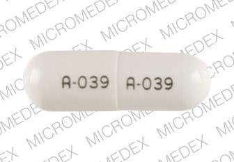 Pill A-039 A-039 is Amidrine 325 mg / 100 mg / 65 mg