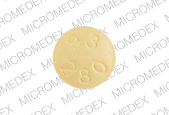 Pill 93 280 Yellow Round is Bupropion Hydrochloride