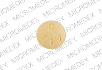Pill C 119 Yellow Round is Famotidine