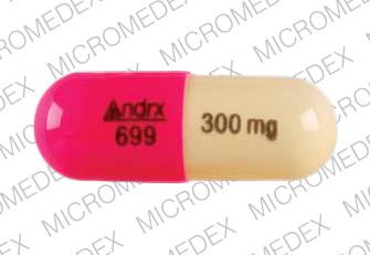 Pill Andrx 699 300mg Pink Capsule-shape is Taztia XT