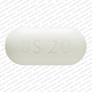 Pill US 20 White Oval is Potassium Chloride Extended-Release