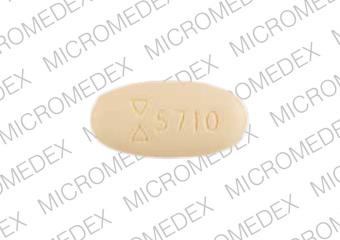 Glyburide and metformin hydrochloride 1.25 mg / 250 mg Logo 5710 1.25/250 Back