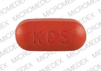 Pill KOS 1004 Brown Oval is Advicor