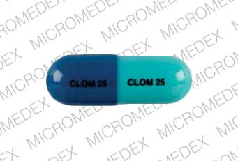 Clomipramine hydrochloride 25 mg CLOM 25 CLOM 25 Front