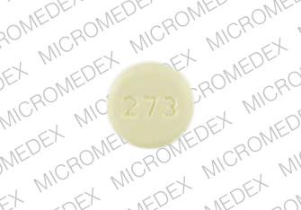 Clonazepam 0.5 mg 273 .5 Back