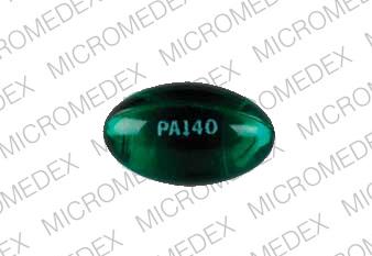 Pa140 Pill Images Green Elliptical Oval