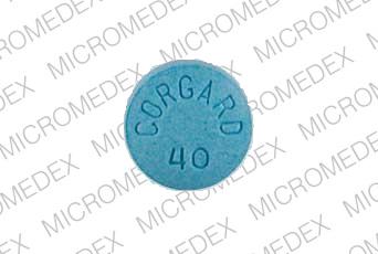 Corgard 40 mg CORGARD 40 BL 207 Front