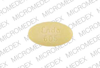 Pill Endo 605 er Carbidopa og Levodopa 25 mg / 100 mg