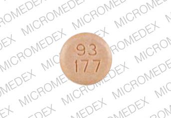 Pill 93 177 Tan Round is Captopril and Hydrochlorothiazide